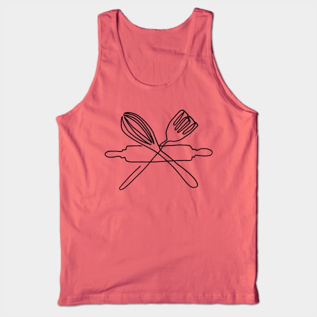 One line kitchen Tank Top by COLeRIC